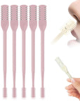 2025 New 2 in 1 Nasal Hair Cutter, Double Sided Nose Hair Knife Nostril Hair Remover Tool, Manual 360° Rotating Nose Hair Trimmer, Mini Noses Hair Remover Tool for Women and Men (Pink, 6 Pcs)