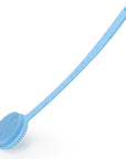 VWMYQ Silicone Back Scrubber for Shower, 17in Lengthen Long Handle Body Brush, Double Sided Shower Brush for Shower Exfoliating and Massage Can Produce Rich Foam, Long Handle Back Scrubber for Men