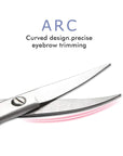 LIVINGO Premium Curved and Rounded Nose Hair Scissors for Men, 2 PC Set Nail Cuticle Manicure Scissors Shears Kit for Beard/Mustache, Ear, Facial Hair, Eyebrows, Eyelashes for Women