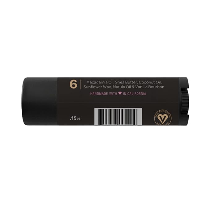 Ellovi Natural Lip Butter Lip Balm - Vanilla - Pure Enough to Eat - Made With Just 6 Vegan Ingredients - 100% Natural & Organic Moisturizing Lip Care for All Day Hydration (Single)
