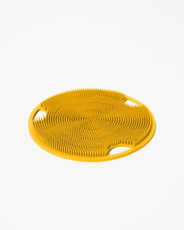 Boie USA Flat Body Scrubber - Hygienic, Exfoliating Loofah Alternative - Feels Like Silicone Scrubber Gentle on Sensitive Skin, Hypoallergenic, BPA- & Latex-Free, Made in The USA (Neon Orange)