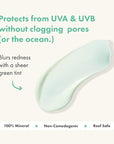 Hero Cosmetics Force Shield Superlight Sunscreen SPF 30 - Everyday SPF 30 for Acne-Prone Skin with Zinc Oxide, Green Surge, and Extremolytes - Fragrance Free and Reef Safe (50 ml)