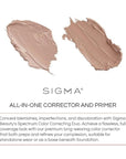 Sigma Beauty Spectrum Color-Correcting Duo – Color Correcting Cream for Concealing and Priming Skin, 2in1 Makeup Set with Buildable, Customizable Shades for all Skin Types (Light to Medium)
