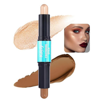 Kaely 2in1 Cream Bronzer Highlighter Stick,Face Shaping Contouring Shades Makeup,05