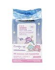 The Crème Shop Little Twin Stars 3-In-1 Complete Cleansing Wipes - Grapefruit | Make Up Remover | Cleansing Wipes | Hydrating Makeup Wipes (60 Pre-Wet Wipes)