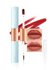 Matte Lip Stain Peel Off Lip Gloss& Lip Liner 2-in-1: One end defines lips with precision liner, the other peels off to reveal long-lasting, waterproof, smudge-proof, transfer-proof matte color.5#