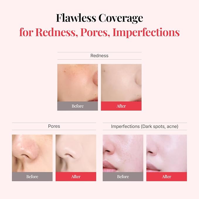 Hanskin Code on Double D Cream Foundation, Full Coverage Korean Liquid Skin Tint Foundation, Semi-Matte Finish, Lightweight Pore-Perfecting Base, 1.18 Fl Oz (32NW DEEP BEIGE)