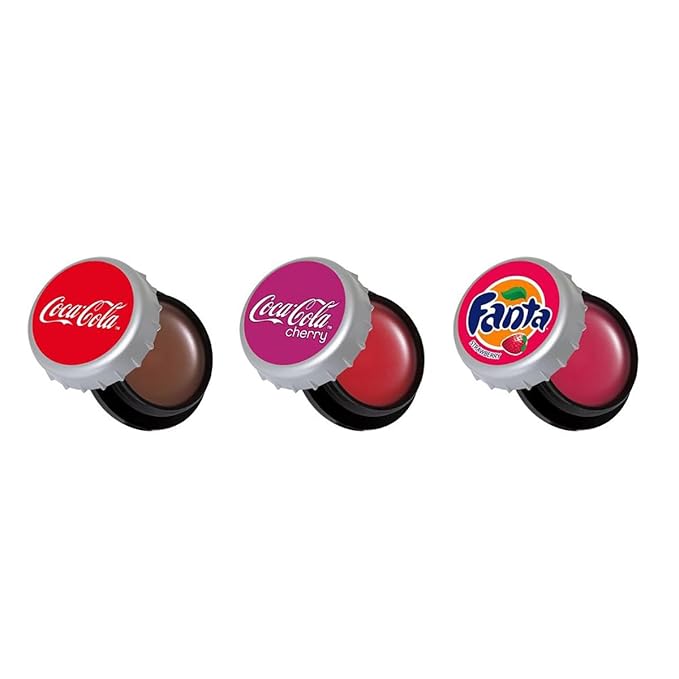 Lip Smacker Coca Cola Collection - Moisturizing, Soothing Coke Bottle Caps Trio