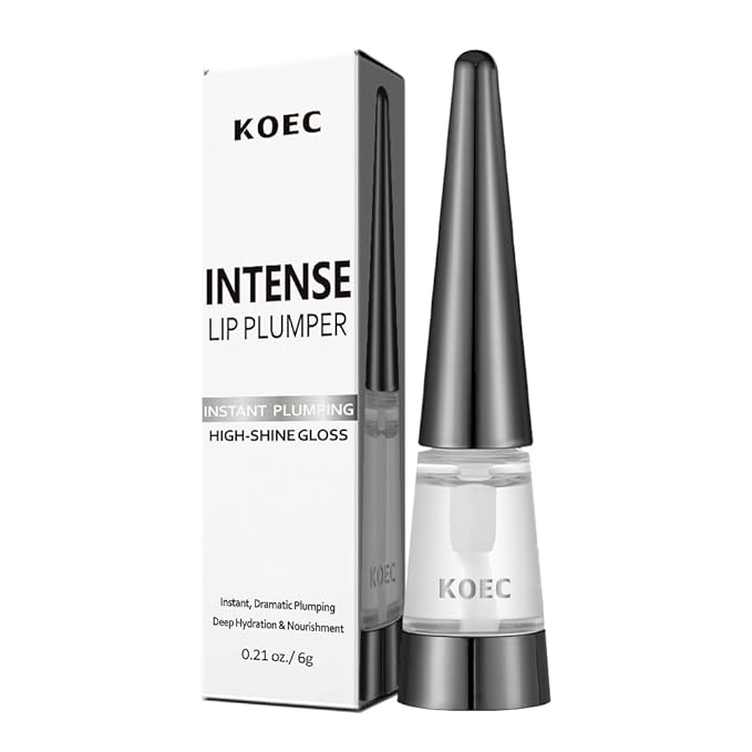 Lip Plumper, 0.21 oz, Moisturizing Transparent Lip Gloss, Fragrance-free, Korean Cosmetics