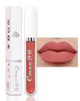 evpct 1Pcs Nude Pink Liquid Matte Lipstick Lipgloss Set for Women, labiales mate 24 horas originales matte larga duracion 24 Hour Lipstick Lip Stains Long Lasting Waterproof 24, 01#