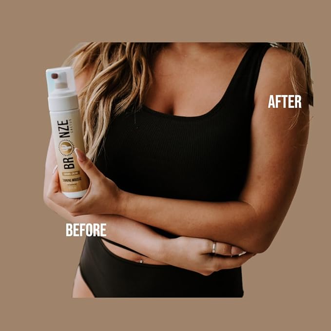 Caramel Cream Tanning Mousse | Easy Application & Instant Gratification | Dries Immediately Without Leaving You Sticky | Non-Scented, Streak Free