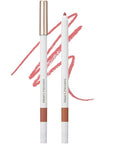 Heart Percent Dote On Mood Lip Pencil Slim, Defines and Fills Creamy Lip Liner Retractable Lipstick Pencil with Built-In Sharpener, 18. Fig Rose