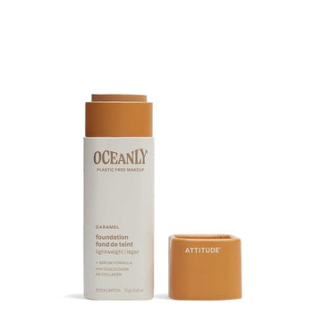 ATTITUDE Oceanly Light Coverage Foundation Stick, Titanium Dioxide-Free, 0.42 Ounces