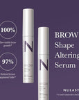 NULASTIN Shape Altering Eyebrow Serum - Brow Serum to Shape & Define - Improves the Appearance of Sparse Eyebrows for a Fuller Look - Enriched with Hair-Strengthening Ingredients (2 Count)