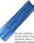 Terra Distribution Exfoliating Washcloth [Designed in Japan] - Rough Textured Extra Long (47.24 inch) Towel for Scrubbing and Dead Skin Removal, Loofah Alternative (2pcs Set(Blue))