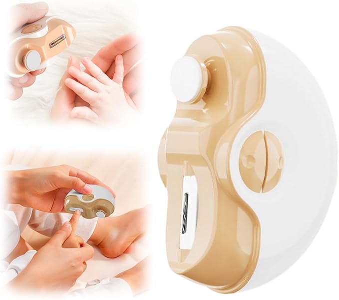 3 in 1 Electric Polishing Automatic Nail Clippers, 2026 New Automatic Nail Trimmer Clippers for Fingers and Toes with 2 Adjustable Speeds, Electric Toe Nail Cutter for Thick Toenails Seniors (Yellow)