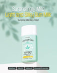 ETUDE Sunprise Mild Airy Finish Sun Milk Duo Set (55ml*2) SPF50+ / PA++++ | Sebum-free, Non-Sticky, Long Lasting Protection, 100% Mineral Based Korean Sunscreen, Korean Skin Care, Pefect for Gift