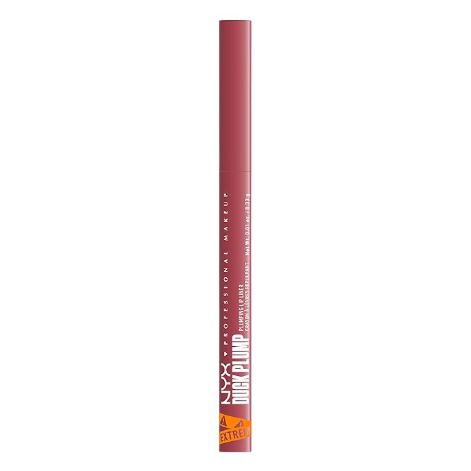 NYX PROFESSIONAL MAKEUP Duck Plump Plumping Lip Liner, Matte Pencil With Up To 10HR Wear, Pinkjection (Pink Lip Liner)