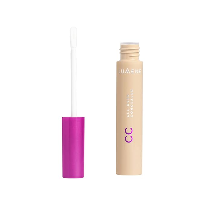 Lumene Under Eye Concealer - CC All-Over Hydrating Concealer with Medium Coverage - Multi-Tasking Under Eye Makeup Infused with Hyaluronic Acid with a Skin-Like Finish - 0.5 Light (0.3 fl oz)