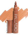 Palladio Lip Stain, Hydrating and Waterproof Formula, Matte Color Look, Longlasting All Day Wear Lip Color, Smudge Proof Natural Finish, Precise Chisel Tip Marker, Nude
