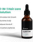 Anveya Rosemary Mint Hair Oil | Hair Oils for Hair Growth & Dandruff Control | Rosemary Oil for Hair Growth & Hair Care | Smoothens Dry Scalp, Reduces Hair Fall & Split Ends | for Men & Women | 50ml