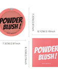 Single Warm Orange Matte Cream to Powder Blush Makeup Palette, Cheeks Face Blushes for Older Women, Natural Monochrome Blushes Makeup Palette, Paleta de rubores 05(0.35 Oz)