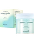 GOODAL Heartleaf Houttuynia Cordata Hyaluron Soothing Clear Pad 70 Sheets, Calming Redness Relief Daily Facial Toner Pad for Sensitive Skin, Korean Skin Care, Instant Cooling