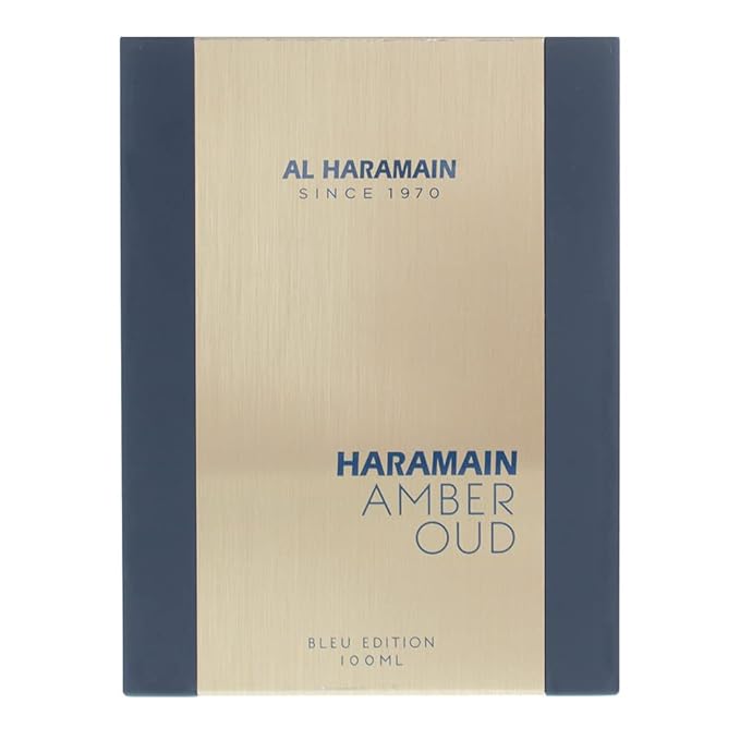 Al Haramain Amber Oud Blue Edition Eau De Parfum Spray 100ml (3.4 oz) - Unisex Arabian Perfume for Women & Men, Long-Lasting Arabic Fragrance, Premium EDP Cologne Spray