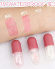 evpct 3Pcs Mini Clear Color Changing PH Tinted Lip Gloss Set for Women Girls 10-12 Pink Mood Lip Oil Gloss Balm Tint Stain Glaze Pack Hydrating Moisturizer Lipstick Magic labiales magicos,0.14fl.oz*3