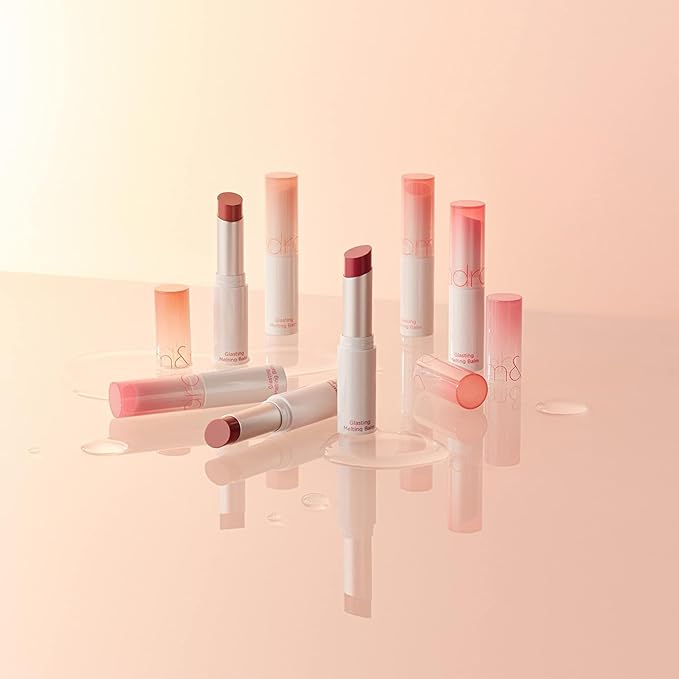 rom&nd GLASTING MELTING BALM 04 HIPPIE BERRY - K-Beauty Hydrating Lip Gloss Stick for Crystal Water-Gloss Shine, Vivid Long-Lasting Tint & Plump, Non-Sticky Comfort