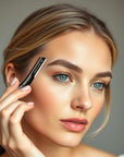 Eyebrow Razor with 6 Blades & Travel Case – Face Razors for Women & Men, Eyebrow Trimmer Shaper with Precision Cover, Facial Shaver & Dermaplaning Tool for Smooth Skin (Black)
