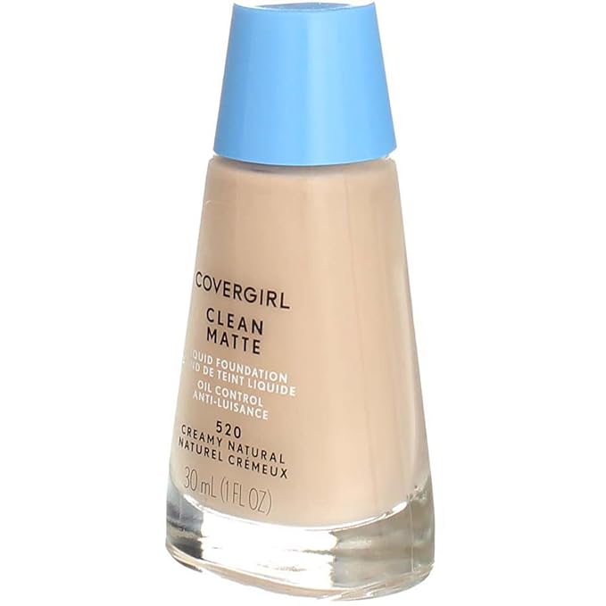 CoverGirl Clean Oil Control Liquid Makeup, Creamy Natural 520 1 fl oz (30 ml)