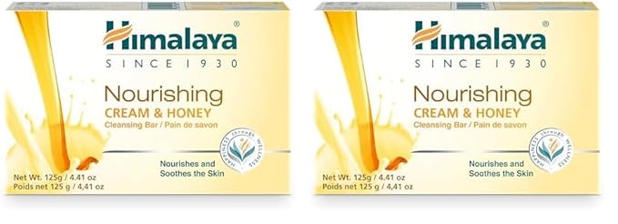 Himalaya Herbal Healthcare Nourishing Cream and Honey Cleansing Bar, 4.41 Ounce (Pack of 2)