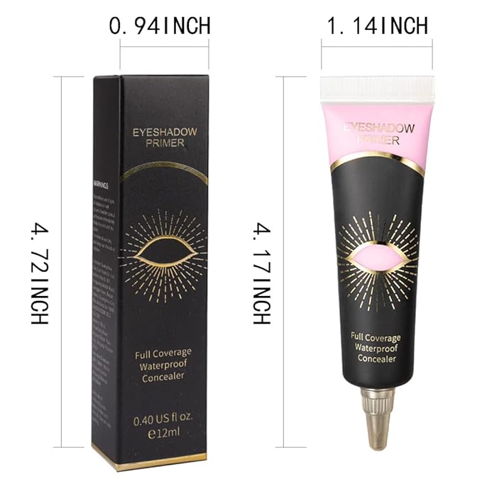 12ML Eyeshadow Primer Pink Color, Base Cream for Concealer and Eyeliner (05)