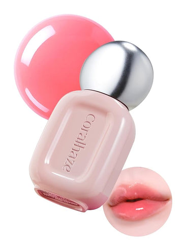 Dew Drop Tint #202 Mellow 4.5g, Hydrating, Glossy, Lightweight Lip Stain with High-shine, Long Lasting Color with Moisturizing Lip Drop, Dewy Finish, Korean Beauty Makeup