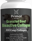 Primal Being Grassfed Beef Cartilage Collagen (Type I-V & XI)- Supports Hair, Skin, Nails, Joint Health, Immunity, Digestion, Post Exercise Recovery - 120 Capsules, 3000 mg per Serving