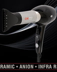 CHI Pro Hair Dryer, Ceramic Heater Reduces Frizz & Static Electricity, Helps Dry Hair Faster & Promotes Moisture & Shine