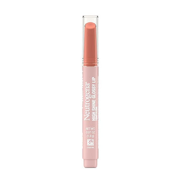 Neutrogena High Shine Glossy Lip with Maracuja Oil + Vitamins & Antioxidant Vitamin E, Nourishing Glossy Lip, Non-Retractable, Pigmented For Buildable Color, Temptation, 0.07 oz