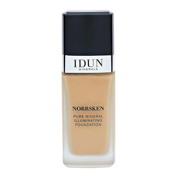 Liquid Norrsken Foundation - Silky Smooth Coverage - Luminous, Dewy Finish for Dry and Dull Skin - Water Resistant and Vegan Makeup - 215 Embla - Warm Medium - 1.01 oz