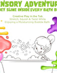 Bubble Bombs for Kids with Surprise Bath Slime Inside (6 Pack) - Colorful Sensory Toys Inside for Boys & Girls – Fizzes, Foams & Bubbles, Fruity Scents, Made in USA by Two Sisters