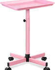 Salon Tray,Hairstylist Trays on Wheels,Hair Color Tray for Salon or Home Use,Pink