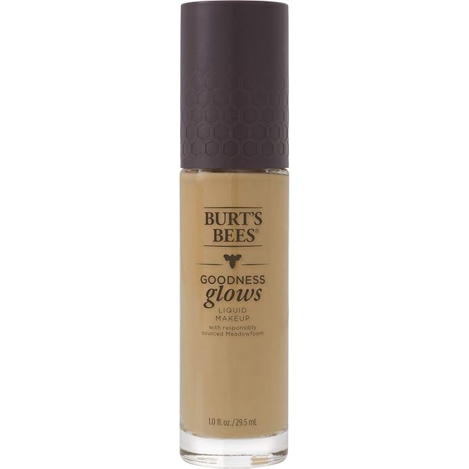Burt's Bees Goodness Glows Liquid Makeup, Soft Honey - 1.0 Ounce