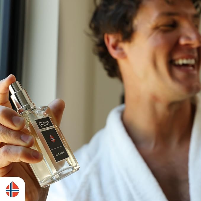 Geir Ness Eau de Parfum Spray For Men - Long Lasting Fresh, Cool Scent - Mix of Refreshing Norwegian Mountain Fragrance - 3.4 oz…