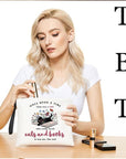 Book lovers gifts makeup bag