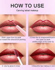 evpct Dark Red Metallic Glitter Lip Liner and Lipstick Combo Lip Gloss Stain Set Makeup for Women Long Lasting Waterproof 24, Wine Red Frosted Metallic Shimmer Glossy Chrome iridescent Liquid Lipstick