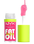 NYX PROFESSIONAL MAKEUP Fat Oil Lip Drip, Moisturizing Lip Oil Gloss, Vegan Tinted Formula, Up to 12 HR Hydration - Missed Call (Sheer Pink)