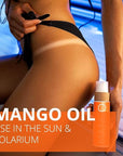 COCOSOLIS MANGO Tanning Accelerator XL - Organic Tanning Oil with Vitamin E & Mango Scent for a Fast Intensive Tan - Tanning Enhancer for a Rich Chocolate Tan (6.76)