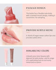 2 PCS Summer Lip Glossy Butter Balm Set, Tinted Lip Balm Long-Lasting Hydrating and Moisturizer, Glitter Lip Glossy Soften Dry Lips and Lip Care, Christmas, Birthdays Gifts for Women and Teen Girls