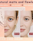 Oil Control Face Pressed Powder, Matte powder setting 1 Pcs)