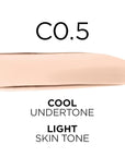 L'Oreal Paris True Match Super-Blendable Foundation, Medium Coverage Liquid Foundation Makeup, C0.5, Light, 1 Fl Oz